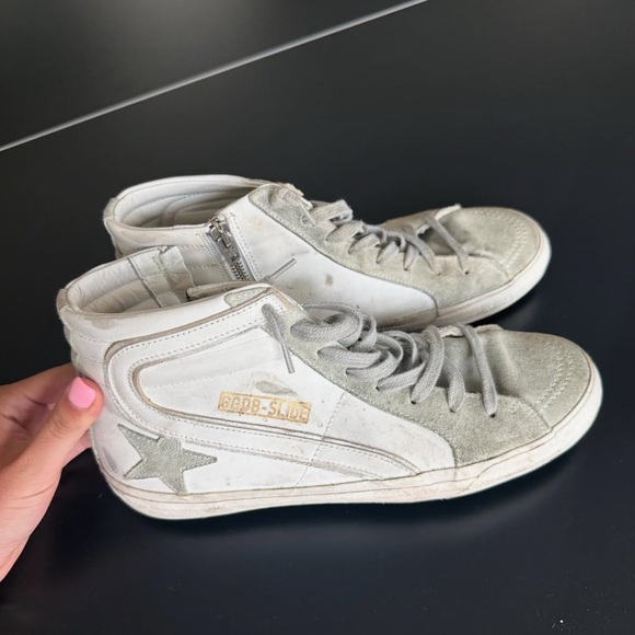 GGDB High-Top Sneakers in Gray and White - Picture 2 of 4